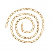 Apzeltīta ķēdīte ar klasisku pinumu